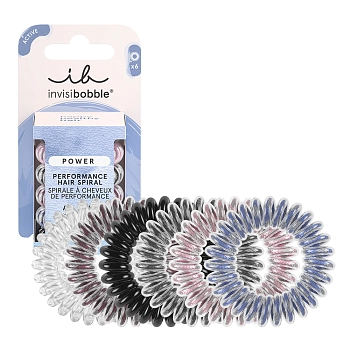 Набор резинок-браслетов для волос, 6 шт / invisibobble POWER Be Visible