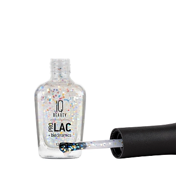 IQ BEAUTY 125 лак профессиональный укрепляющий для ногтей с биокерамикой / Nail polish PROLAC+bioceramics 12,5 мл, фото 3