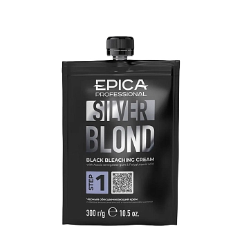 Крем черный обесцвечивающий с камедью акации сенегальской и полиглутаминовой кислотой / SILVER BLOND 300 мл