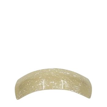 Заколка - автомат Минерал прямоугольная слоновая кость 3*9,5см