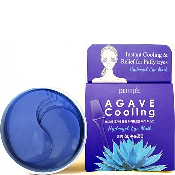 PETITFEE Патчи гидрогелевые с охлаждающим эффектом для области вокруг глаз / Agave Cooling Hydrogel Eye Mask 60 шт, фото 3