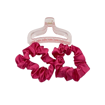 IWOU PROFESSIONAL Набор для волос (краб+бигуди текстильные ленты+резинки 2 шт), фото 9