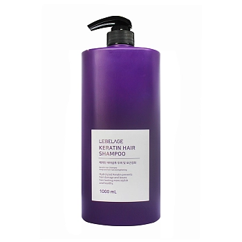Шампунь восстанавливающий для поврежденных волос с кератином / Lebelage Dr. Solution Damage 1000 мл