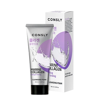 CONSLY Пенка для умывания кремовая укрепляющая с морским коллагеном / Consly 100 мл, фото 2