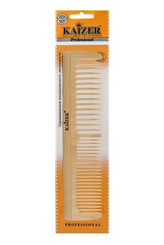 KAIZER Гребень деревянный комбинированный, 190 мм, фото 4