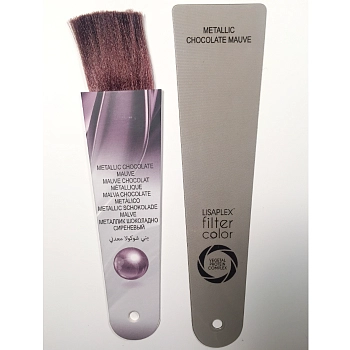 LISAP MILANO Краситель-фильтр кремово-гелевый безаммиачный, шоколадно-сиреневый металлик / Lisaplex Filter Color 100 мл, фото 4