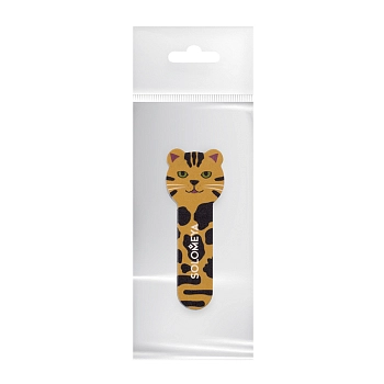 SOLOMEYA Пилка для натуральных и искусственных ногтей Тигренок, 180/220 / Tiger Nail File Cat 2, фото 2