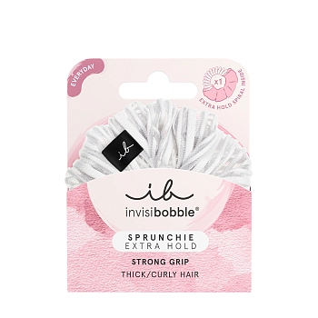 INVISIBOBBLE Резинка-браслет для густых волос / invisibobble SPRUNCHIE EXTRA HOLD Pure White, фото 3