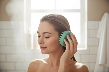 IWOU PROFESSIONAL Массажер для головы и мытья волос мятный, фото 4