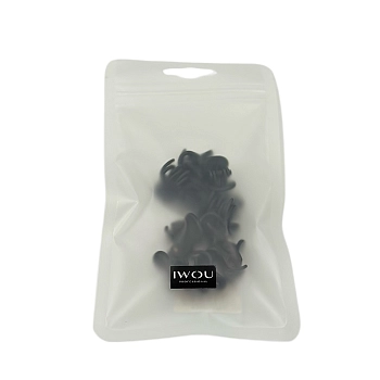 IWOU PROFESSIONAL Набор крабов для волос Фантазия микро черные 10шт, фото 3
