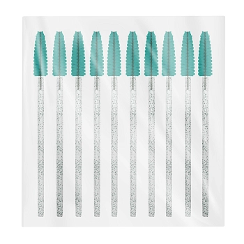 INNOVATOR COSMETICS Щеточки для ресниц и бровей одноразовые бирюзовые с глиттером / INNOVATOR COSMETICS 10 шт, фото 2