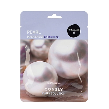 Маска тканевая для лица с экстрактом жемчуга / Consly 25 мл
