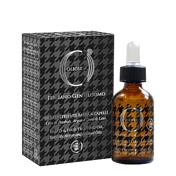 BAREX Масло смягчающее для волос и бороды / OLIOSETA ITALIANO GENTILUOMO 30 мл, фото 2
