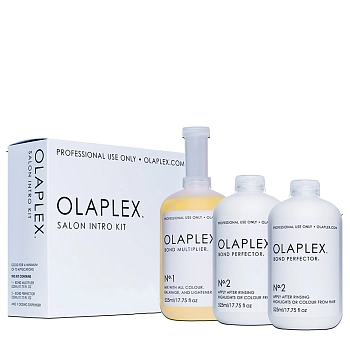 OLAPLEX Набор стилиста: восстановление и защита волос (концентрат-защита 525 мл + коктейль-фиксатор 2*525 мл) Salon Kit, фото 3