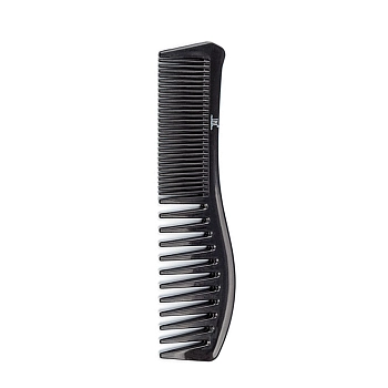 Расческа-гребень TNL комбинированная, черная 187 мм