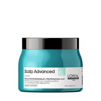 Шампунь-маска очищающий для кожи головы, склонной к жирности / SCALP ADVANCED 500 мл 