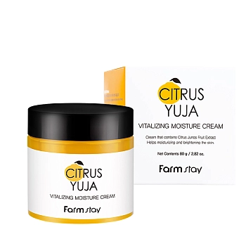FARMSTAY Крем увлажняющий для лица с витаминами / Citrus Yuja Vitalizing Moisture Cream 80 гр, фото 2