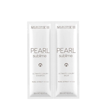 Набор для волос (шампунь 10 мл + бальзам 10 мл) PEARL SUBLIME ULTIMATE LUXURY