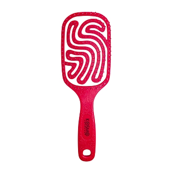 Расческа KosmoShtuchki продувная широкая коралл, цветной микс