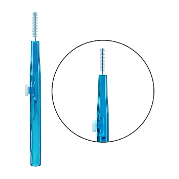 INNOVATOR COSMETICS Щеточка многофункциональная для бровей и ресниц, 1.0 мм голубая / Baby Brush, фото 2