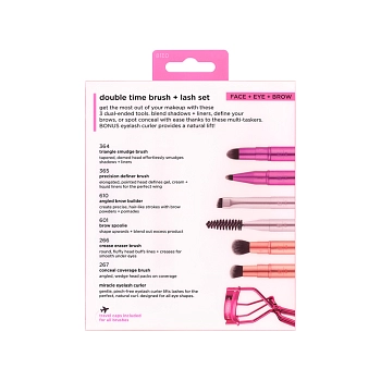 REAL TECHNIQUES Набор двусторонних кистей для макияжа / Real Techniques Double Time Retractable Brush Set, фото 5