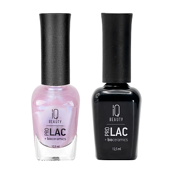 IQ BEAUTY 085 лак профессиональный укрепляющий для ногтей с биокерамикой / Nail polish PROLAC+bioceramics 12,5 мл, фото 2