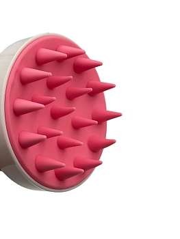 IWOU PROFESSIONAL Массажер для головы и мытья волос бело-розовый, фото 3