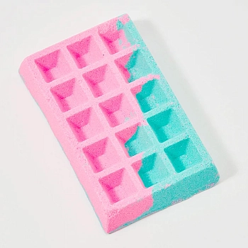 MIPASSIONcorp Бомбочка для ванны вафля, мятно-клубничная карамель / MiPASSiON 140 гр, фото 2