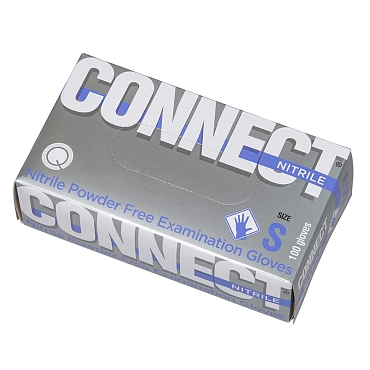 ЧИСТОВЬЕ Перчатки нитрил голубые медицинские S Connect Blue Nitrile 100 шт, фото 2