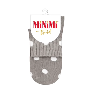 Носки женские с высокой резинкой в горошек Grigio Chiaro 35-38 / MINI TREND 4209