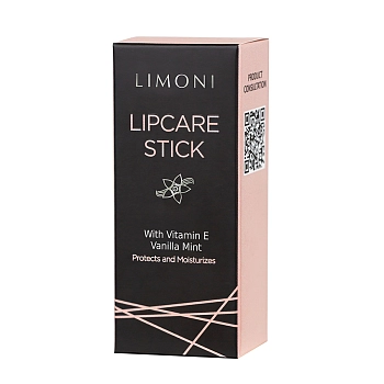 LIMONI Бальзам для губ, Ванильная мята / Lipcare Stick 4 гр, фото 5