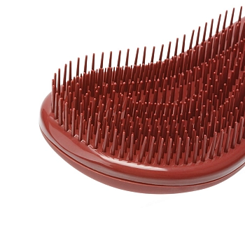 DEWAL BEAUTY Щетка массажная Прованс с пластиковым штифтом, большая ручка, коричневая, фото 2