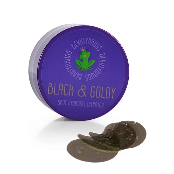 BEAUTYDRUGS Патчи для глаз с золотом и жемчугом / Black&Goldy Hydrogel Eyepatch 60 шт, фото 4