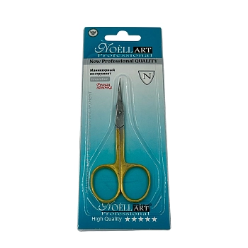 NOELL ART Professional Ножницы для кутикулы золотые ручки/ Noell ART, фото 4