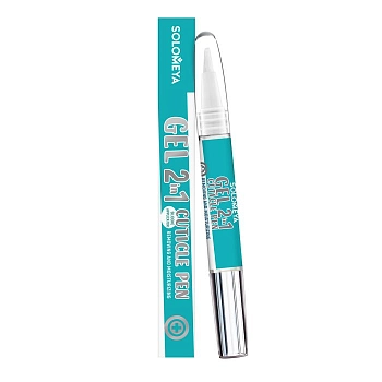 SOLOMEYA Гель 2 в 1 для удаления и увлажнения кутикулы в карандаше / Safe Cuticle Away Gel with silicon applicator 14 г, фото 3