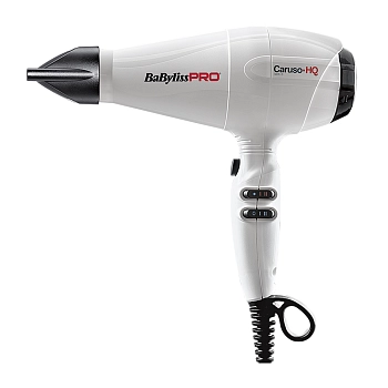 Фен BaByliss Pro Caruso HQ белый, ионизация, 2 насадки 2400 Вт