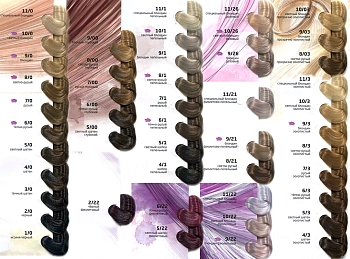 OLLIN PROFESSIONAL 10/72 краска безаммиачная для волос, светлый блондин коричнево-фиолетовый / SILK TOUCH 60 мл, фото 9