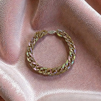 IWOU PROFESSIONAL Ожерелье Цепи глянцевая карамель, фото 5