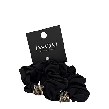 Резинка для волос Софья черная 2шт