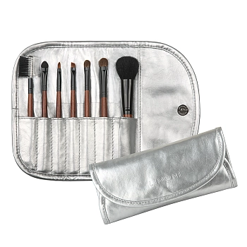 LIMONI Набор кистей (7 кистей + чехол) / SILVER TRAVEL KIT, фото 7