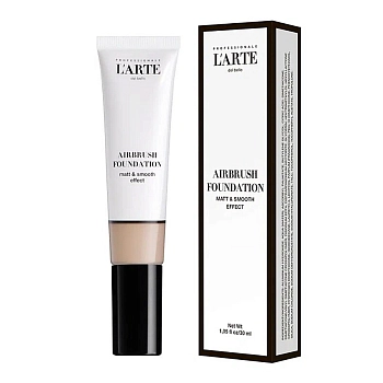 LARTE DEL BELLO Средство тональное Жидкий аэрограф, 2N / Airbrush foundation 30 мл, фото 4