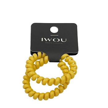 Резинка пружинка Глянец желтая 2шт