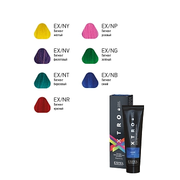 ESTEL PROFESSIONAL Пигмент прямого действия для волос, алый / XTRO BLACK 100 мл, фото 2