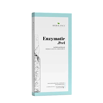Ампулы для лица с миндальной кислотой 10% + кератолином 2% / SUPER AMPOULE ENZYMATIC PEEL 10*2 мл