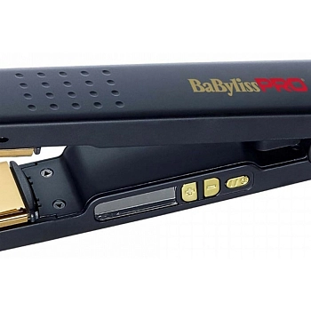 BABYLISS PRO Щипцы-выпрямитель Black Titanium с терморегулятором, титановое покрытие, 28 х 110 мм, черный 63Вт, фото 4