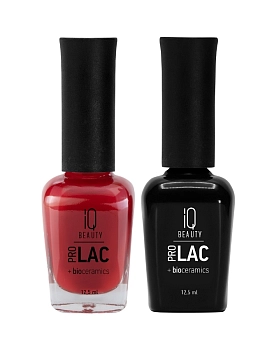 IQ BEAUTY 022 лак для ногтей укрепляющий с биокерамикой / Nail polish PROLAC + bioceramics 12.5 мл, фото 4