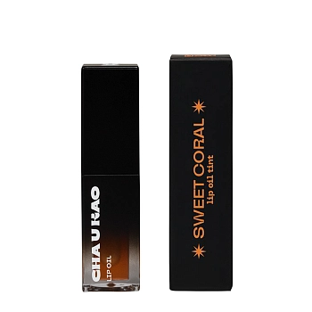 CHA U KAO Масло-тинт ухаживающее для губ / SWEET CORAL lip oil tint 5 мл, фото 3