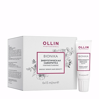 OLLIN PROFESSIONAL Сыворотка энергетическая Плотность волос / BioNika 6 х 15 мл, фото 2