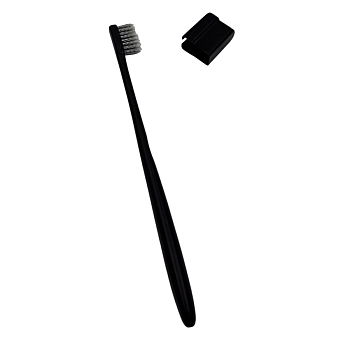 IWOU PROFESSIONAL Зубная щетка с компактной головкой черная мягкая+колпачок/FARRES, фото 2