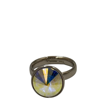 Кольцо Алмаз сине-фиолетовый